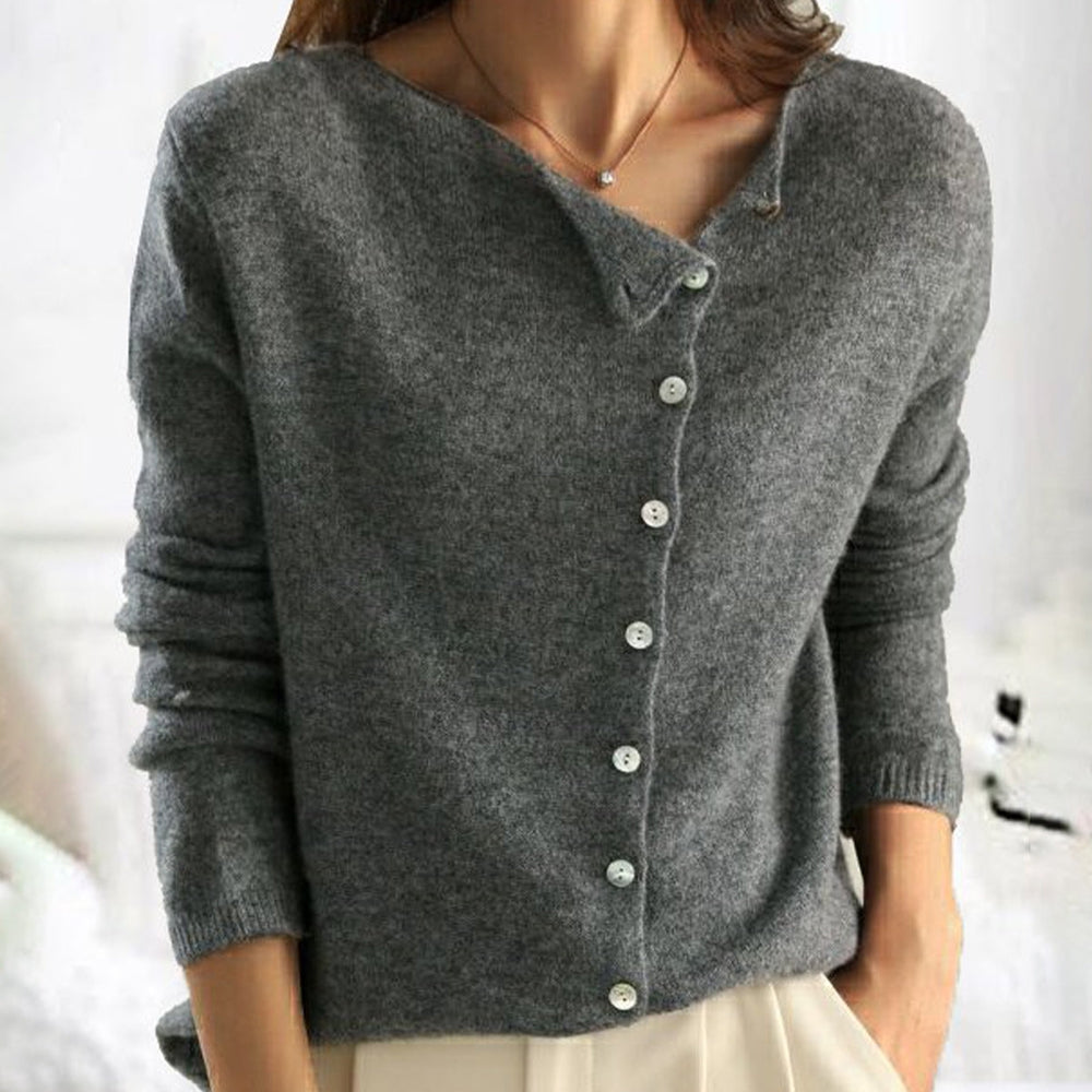 Ricci™ | Cardigan classico in maglia con bottoni