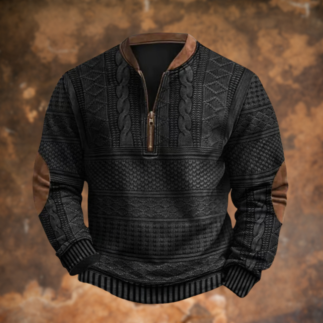 Lucca  | Maglione lavorato a maglia con dettaglio cerniera