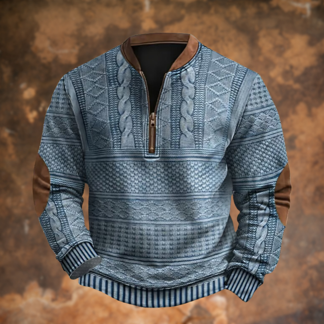Lucca  | Maglione lavorato a maglia con dettaglio cerniera