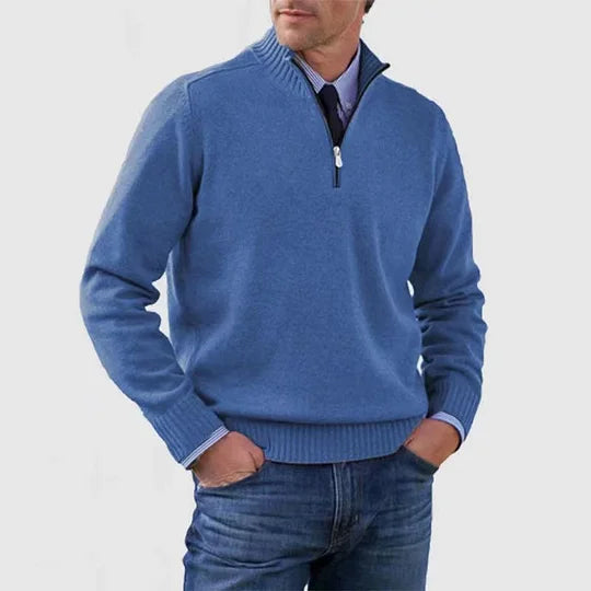 Ricci – Maglione raffinato con mezza zip