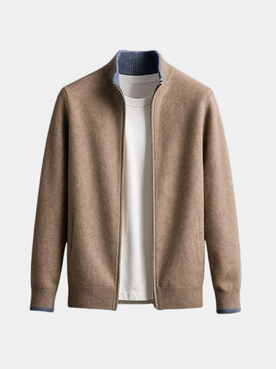 RICCI ROMA | GIACCA IN MAGLIA CON ZIP