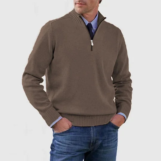 Ricci – Maglione raffinato con mezza zip