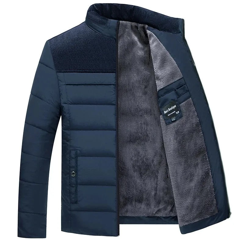 Giacca invernale classica con calda fodera in pile – Elegante e confortevole