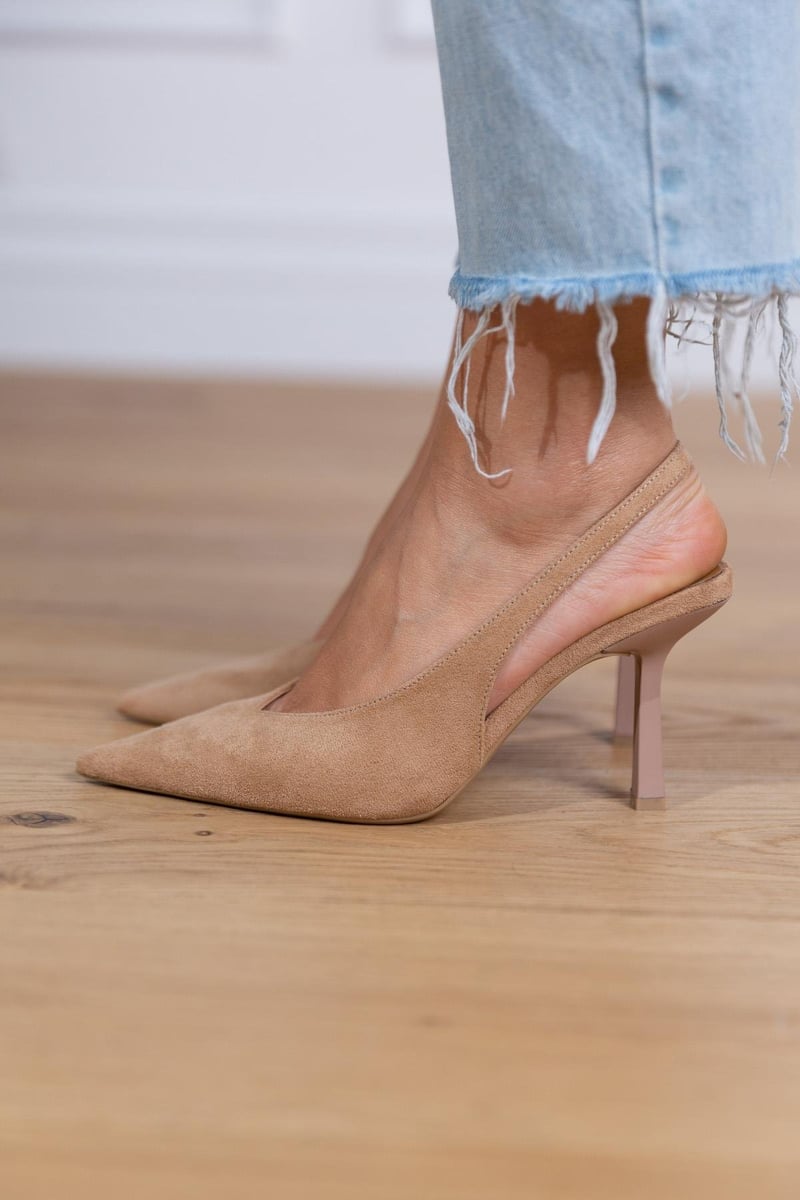 Alma | Scarpe slingback nude eleganti